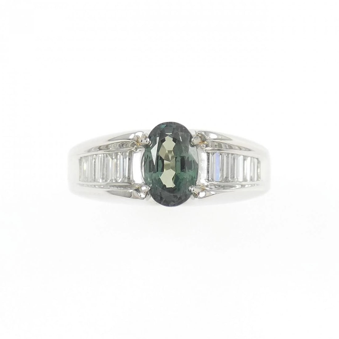 PT900 ALEXANDRITE RING - 2