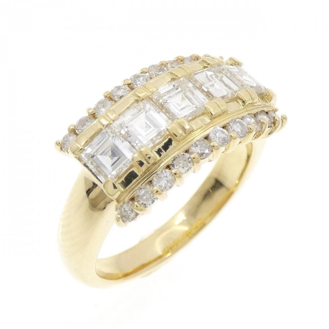 K18YG DIAMOND RING: K18YG Diamond Ring Brand: Unbranded Type: Ring Material: K18 Yellow Gold, Main Stone/Creation Natural Color: YG Size: 6 US Accessories: None Accessories Notice: When purchasing pre-owned