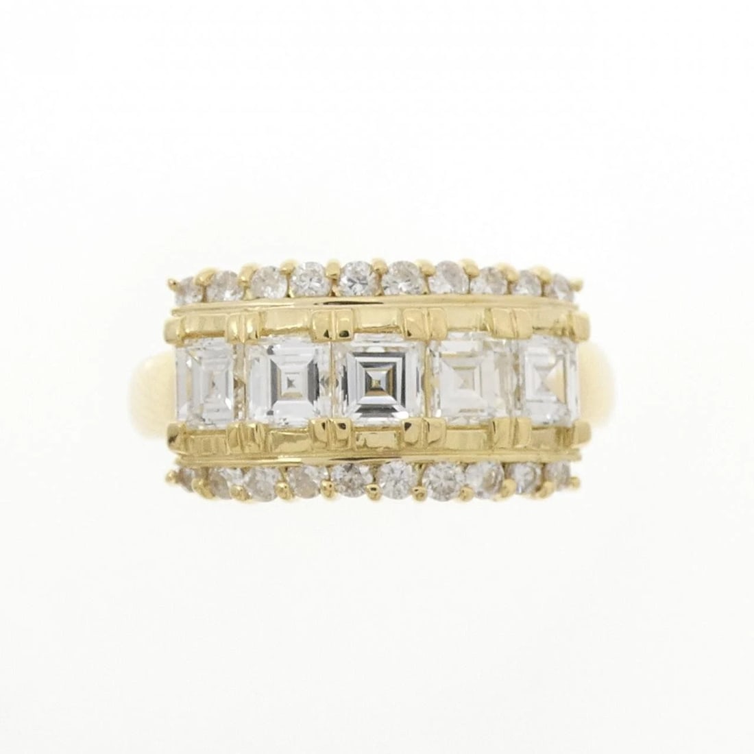 K18YG DIAMOND RING - 2