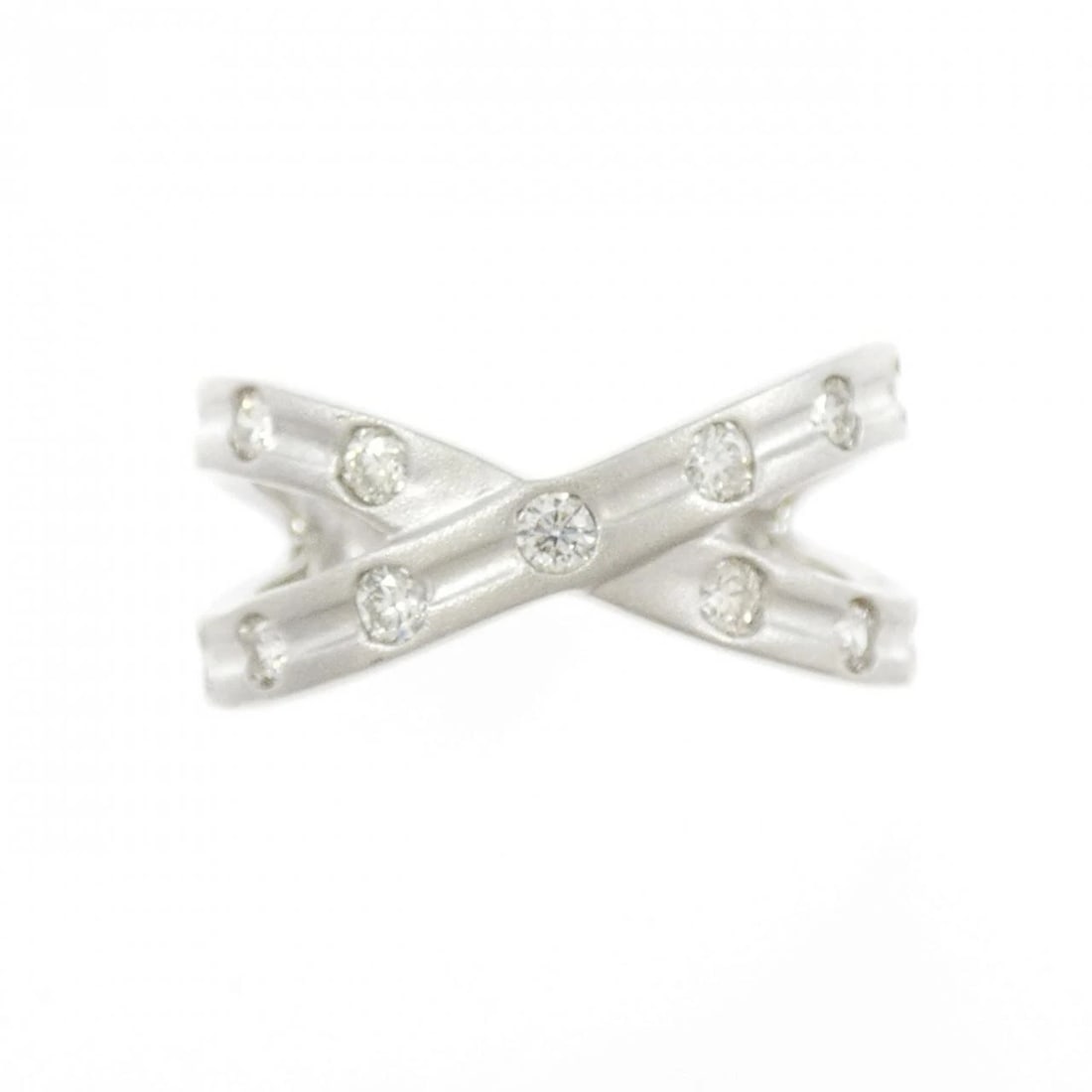 K18WG DIAMOND RING - 2