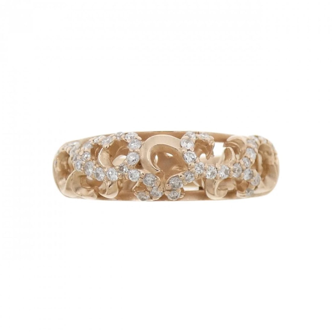 K18YG DIAMOND RING - 2