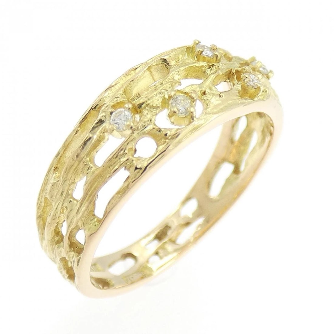 K18YG DIAMOND RING (1 of 3)