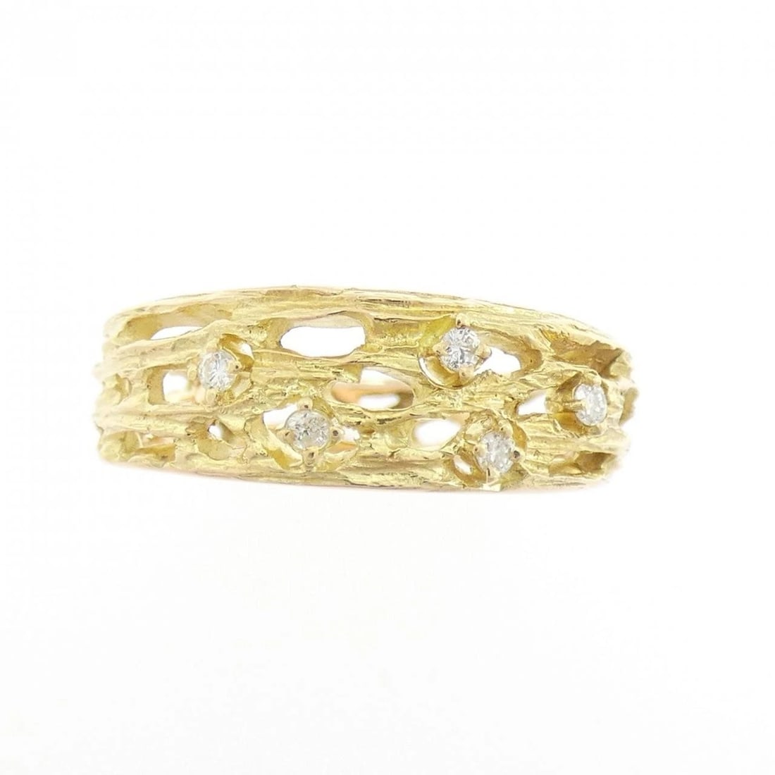 K18YG DIAMOND RING - 2