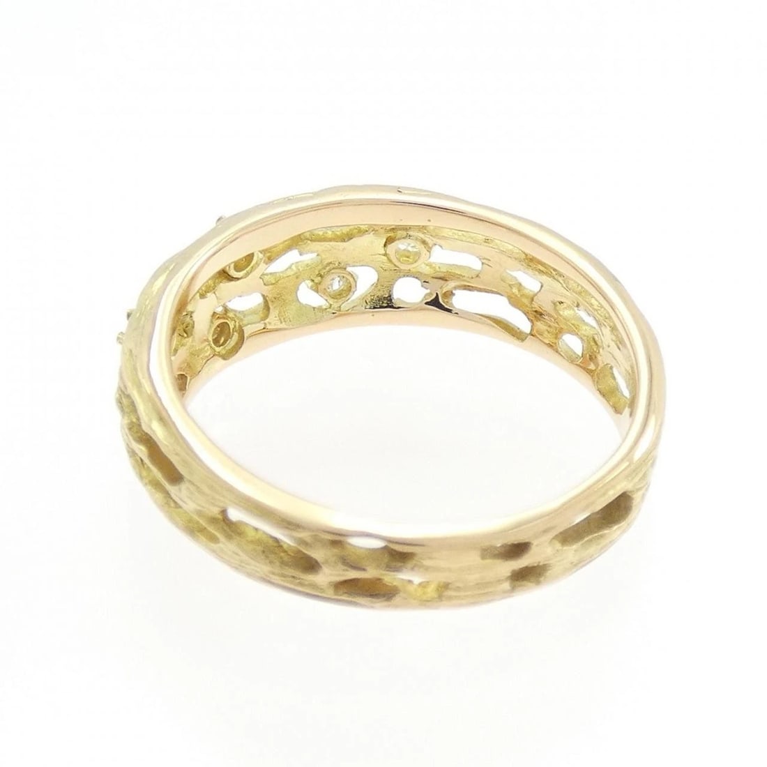 K18YG DIAMOND RING - 3