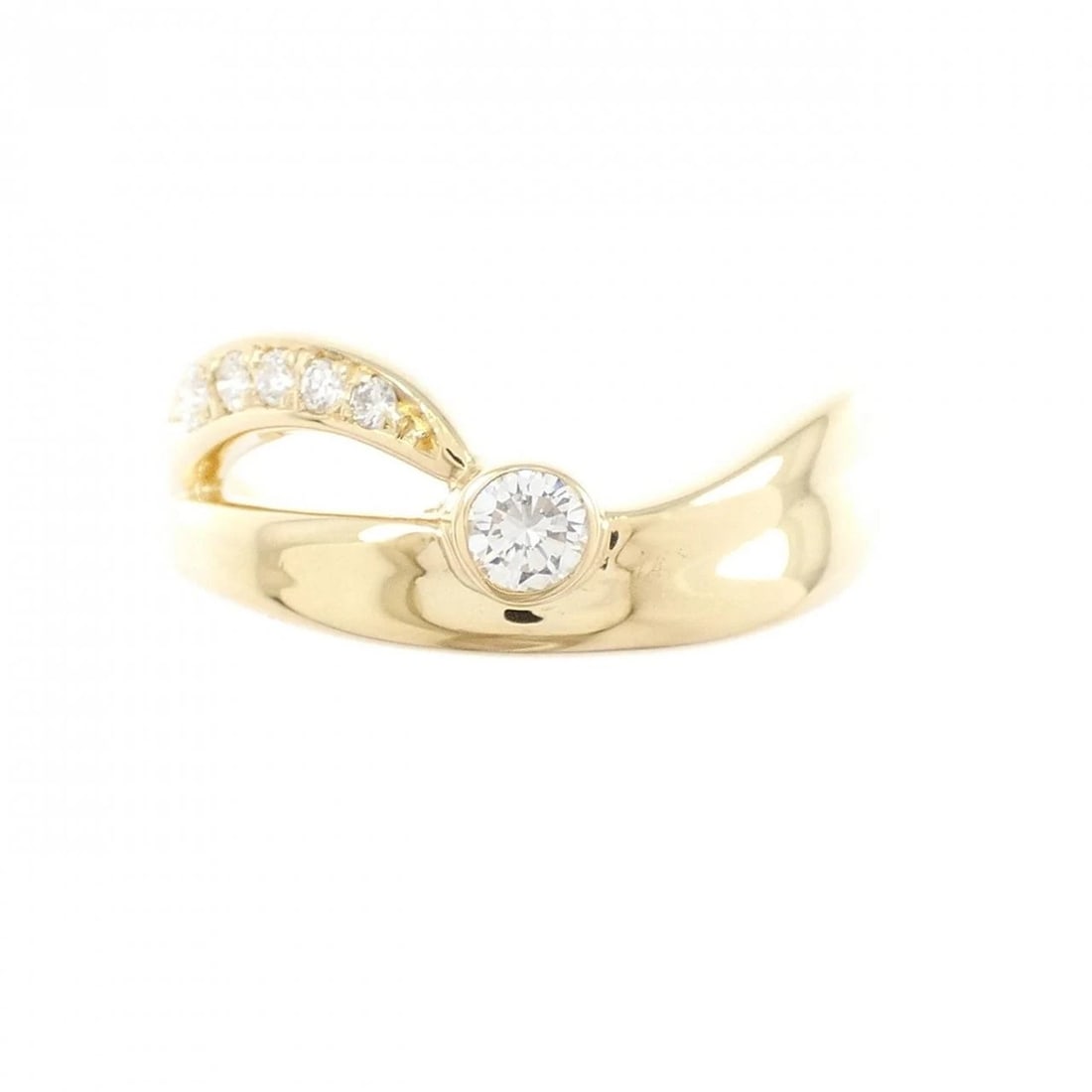 K18YG DIAMOND RING - 2