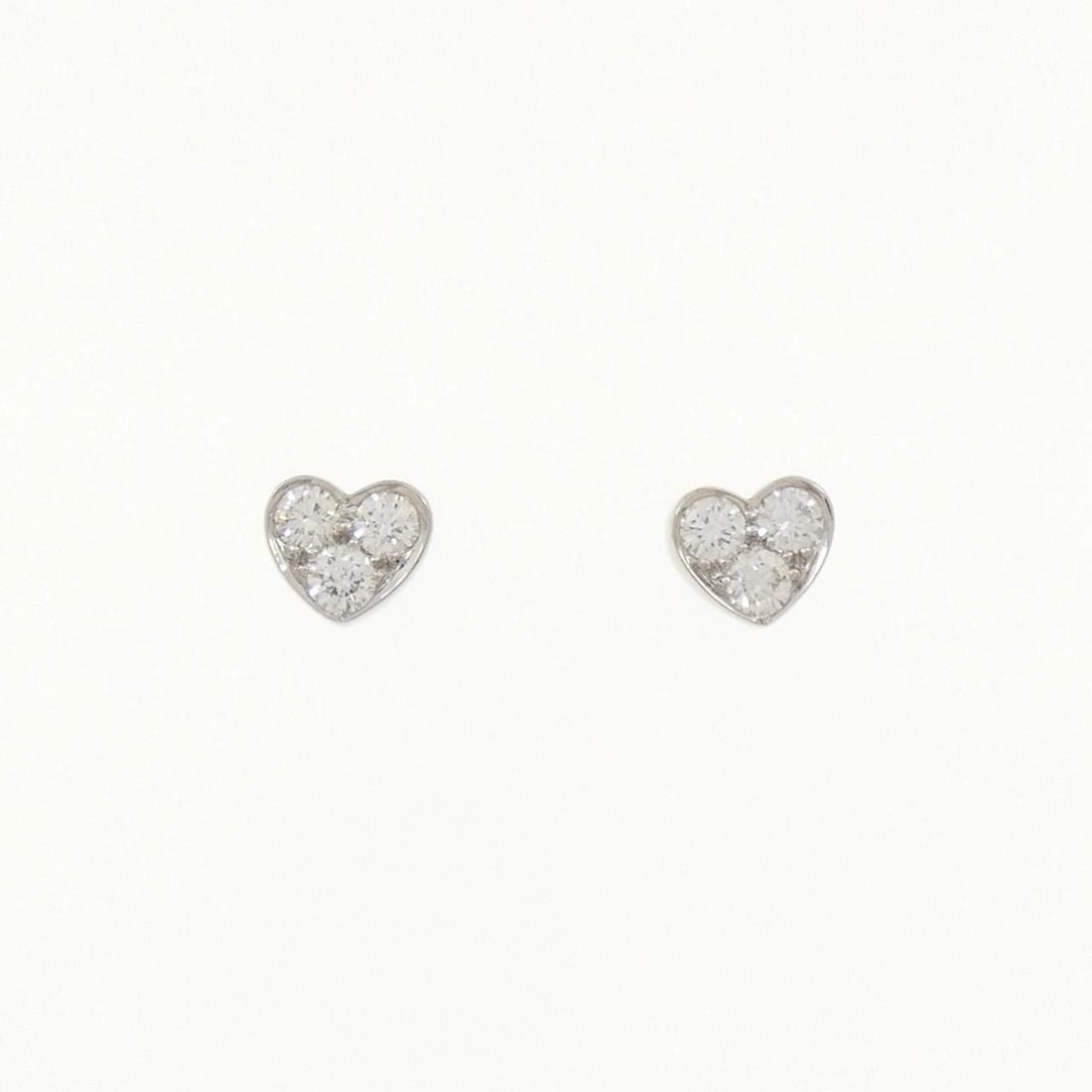 TIFFANY & CO. SENTIMENTAL EARRINGS: Tiffany & Co. sentimental Earrings Brand: Tiffany Type: Earrings Material: Platinum 950, Main Stone/Creation Natural Color: Platinum Size: ActualSize HxW: 5.7mmx6.5mm Accessories: None