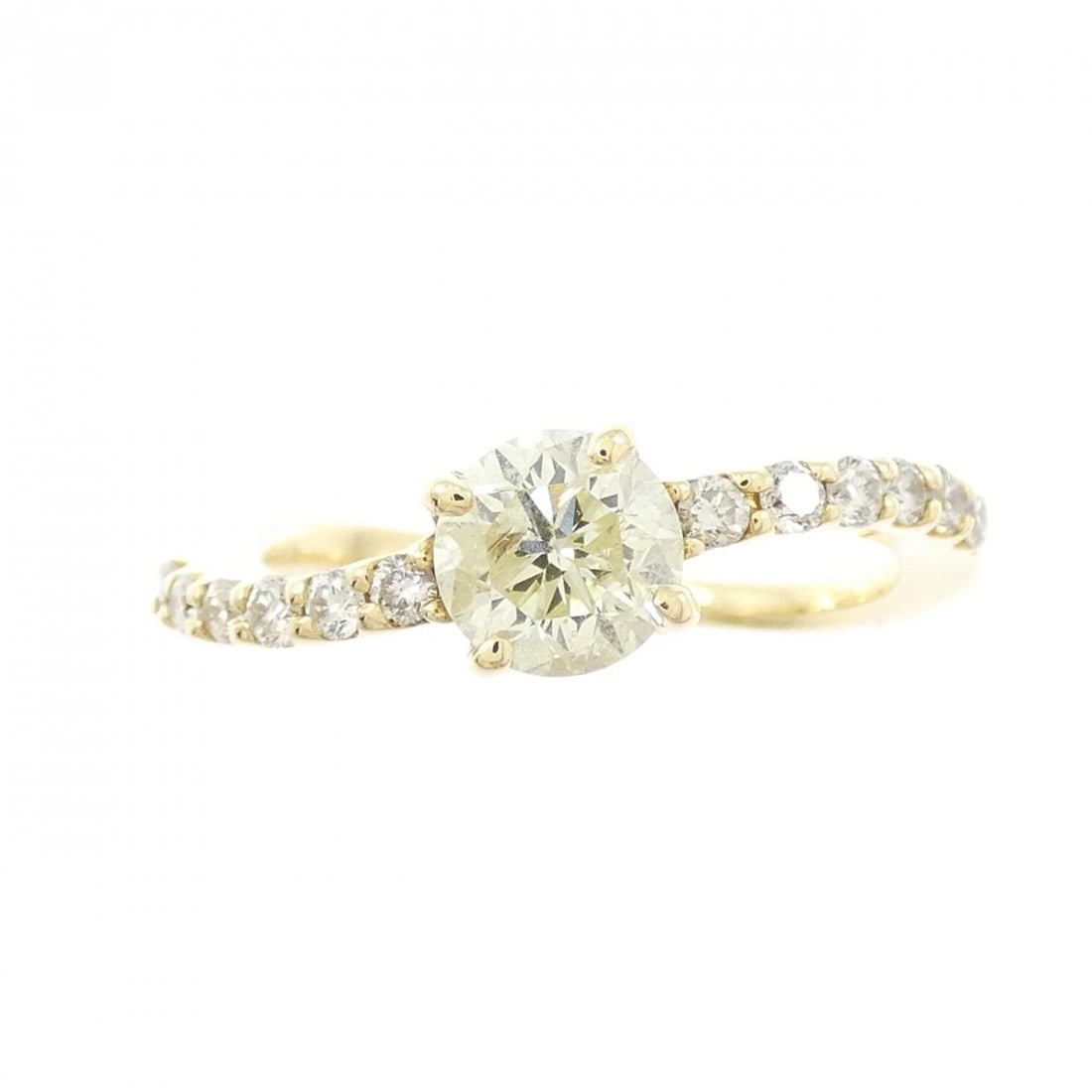 K18YG DIAMOND RING - 2