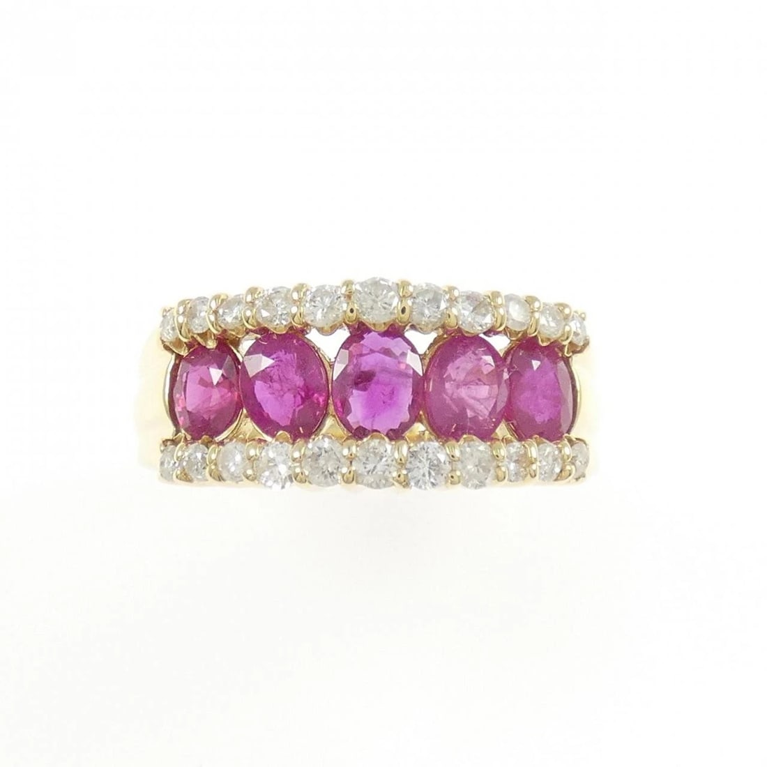 K18YG RUBY RING - 2