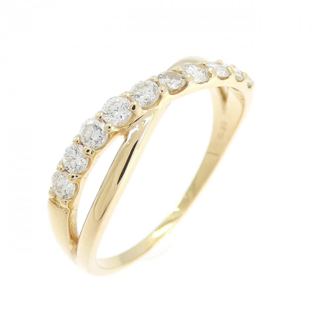 K18YG DIAMOND RING: K18YG Diamond Ring Brand: Unbranded Type: Ring Material: K18 Yellow Gold, Main Stone/Creation Natural Color: Yellow Gold Size: 6 US Accessories: None Accessories Notice: When purchasing pr