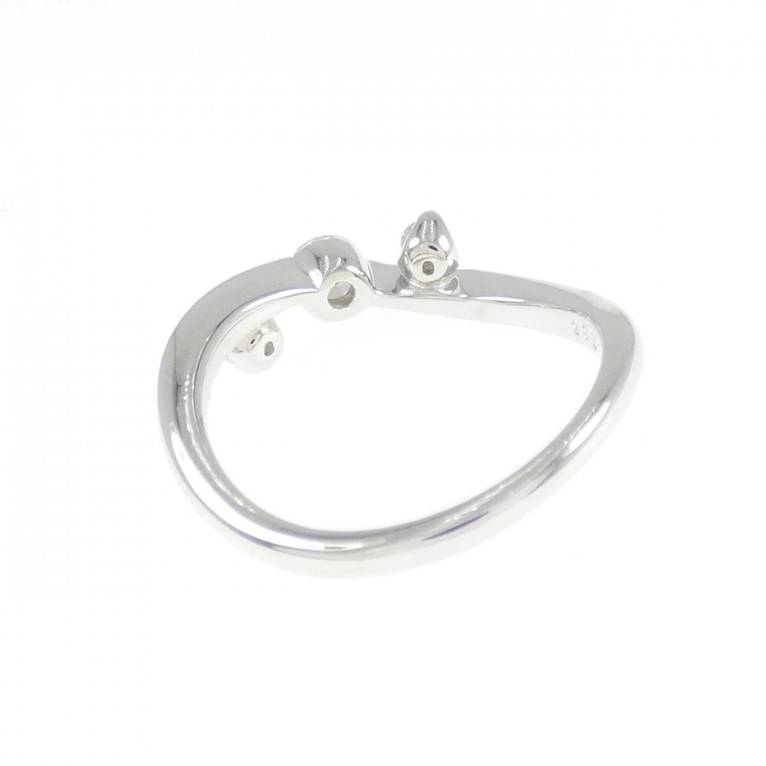 K18WG DIAMOND RING - 3