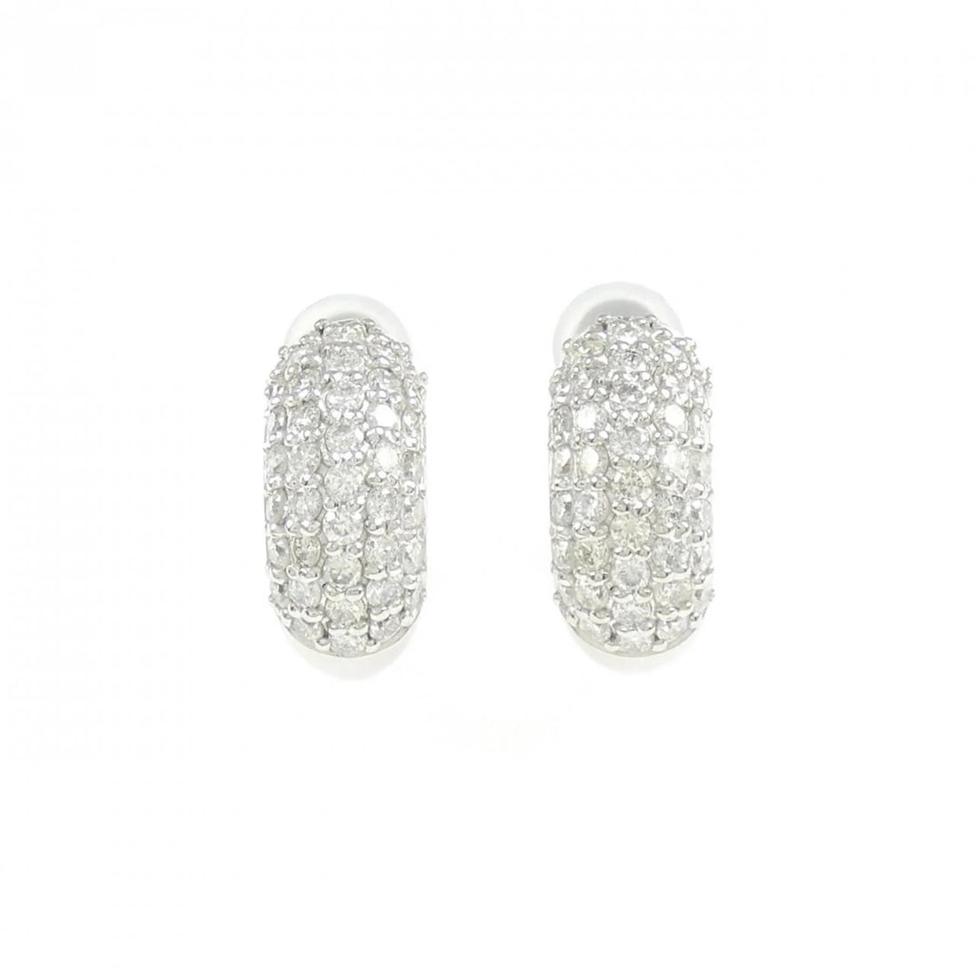 PT900 DIAMOND EARRINGS: PT900 Diamond Earrings Brand: Unbranded Type: Earrings Material: Platinum 900 Platinum, Main Stone/Creation natural Color: White Gold Size: HxW: 14.0mmx6.2mm Accessories: None Accessories