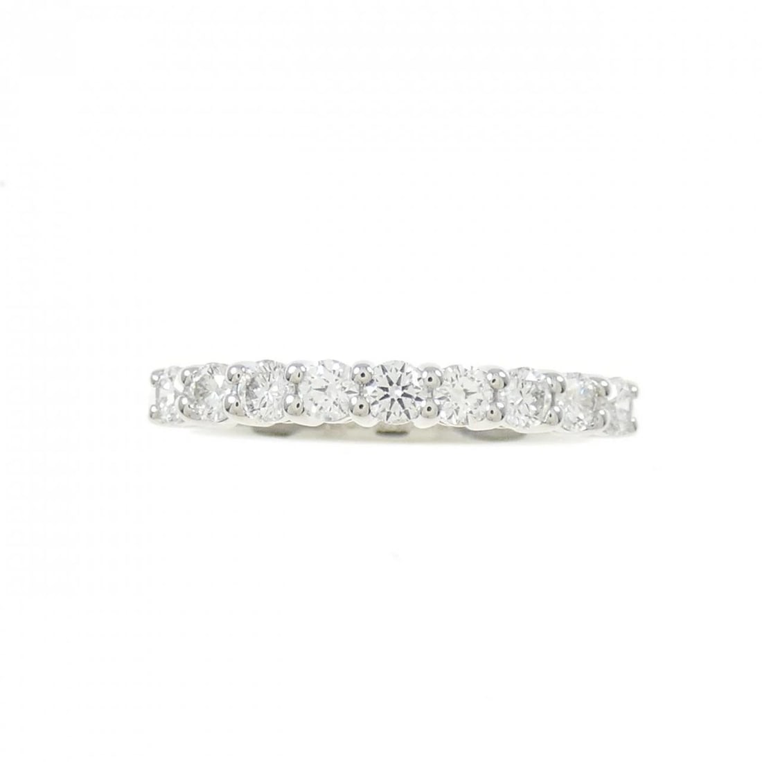 TIFFANY & CO. BAND RING: Tiffany & Co. band Ring Brand: Tiffany Type: Ring Material: Platinum, Main Stone/Creation Natural Color: White Size: 4 (US size) Accessories: None Accessories Notice: When purchasing