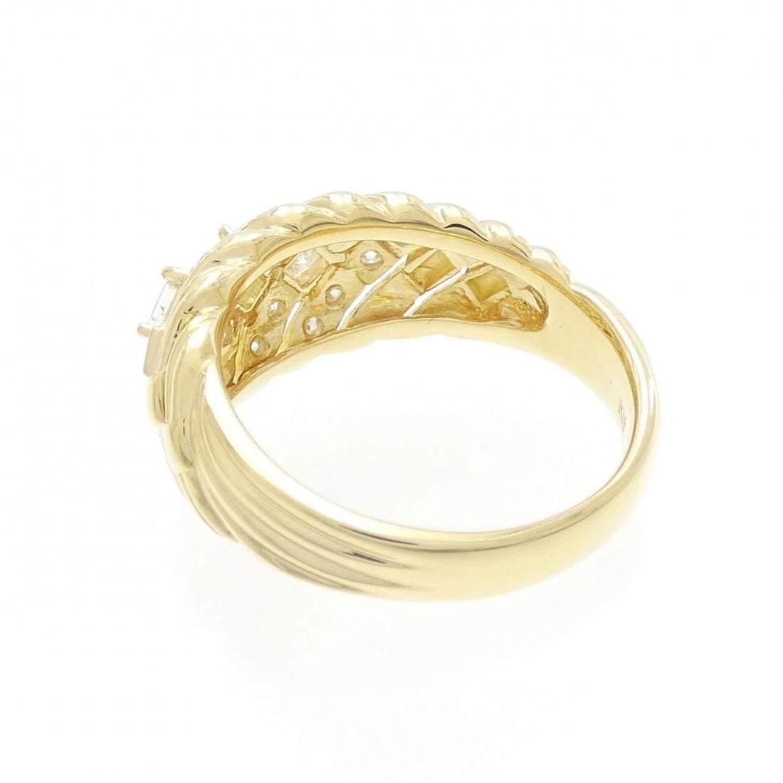 K18YG DIAMOND RING - 2