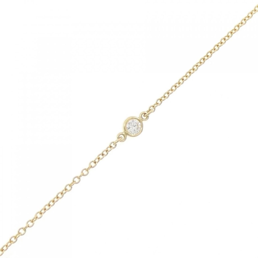 TIFFANY & CO. BY THE YARD BRACELET: Tiffany & Co. By the Yard Bracelet Brand: Tiffany Type: Bracelet Material: 750 Yellow Gold, Color: yellow gold Size: 17cmActualSize Diameter: 3.4mm Accessories: None Accessories Notice: When