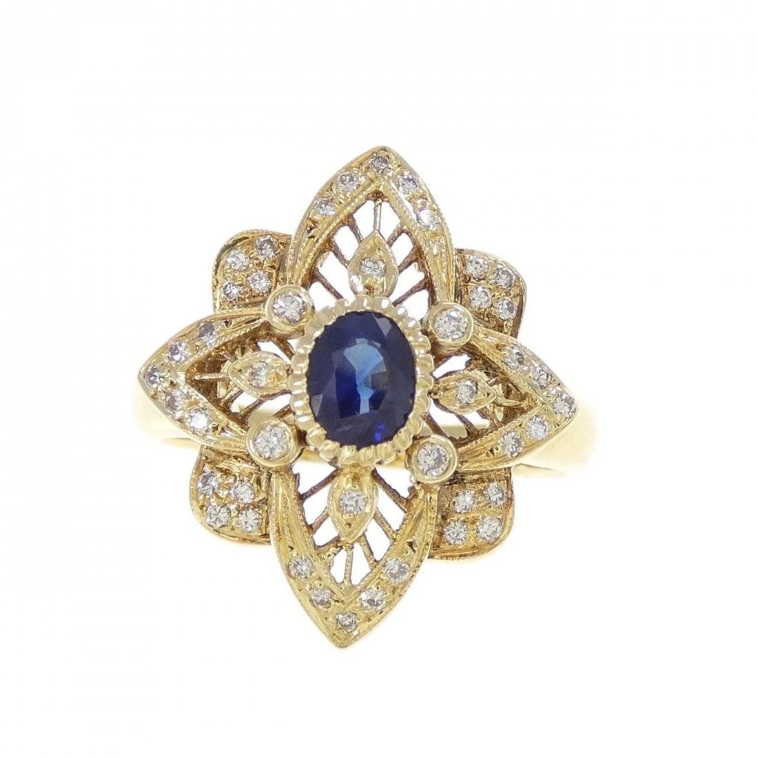 K18YG SAPPHIRE RING - 2