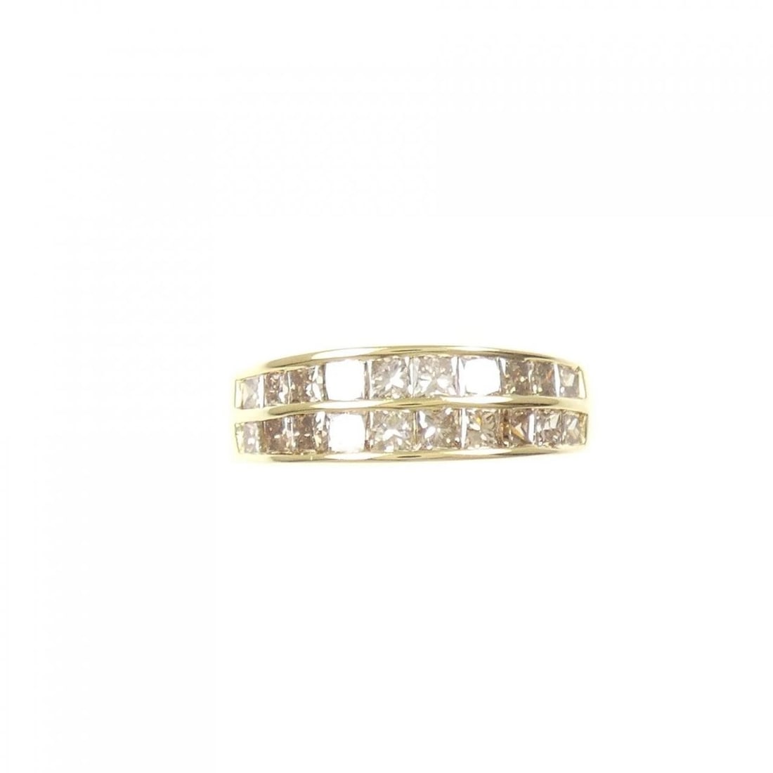 K18YG DIAMOND RING - 2