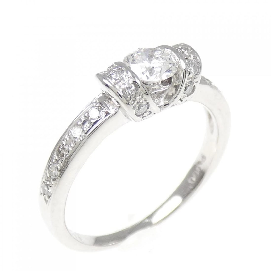 PT DIAMOND RING: PT Diamond Ring Brand: Unbranded Type: Ring Material: Platinum, Main Stone/Creation Natural Color: White Gold Size: 5.5-6 US Accessories: None Accessories Notice: When purchasing pre-owned
