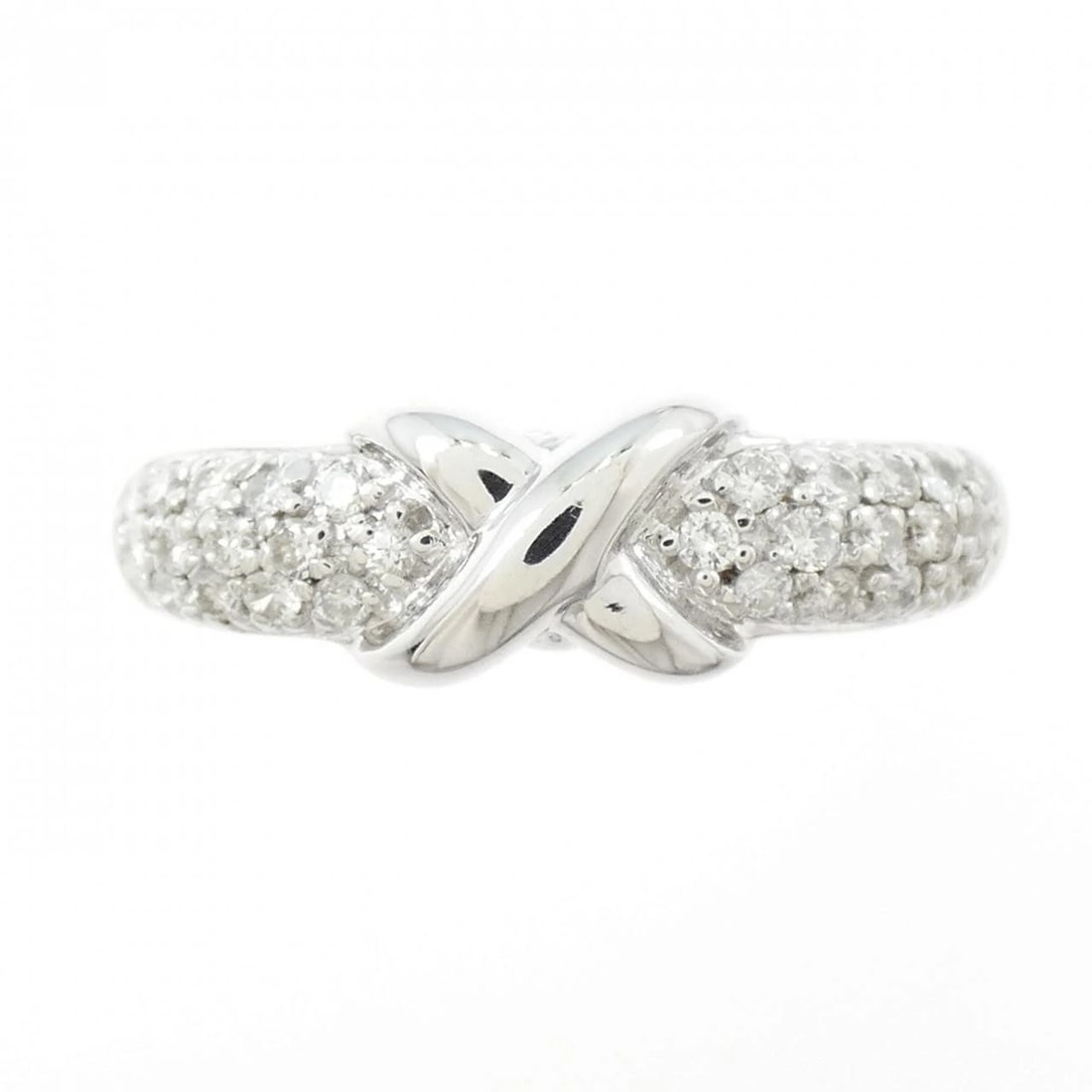 K18WG DIAMOND RING - 2