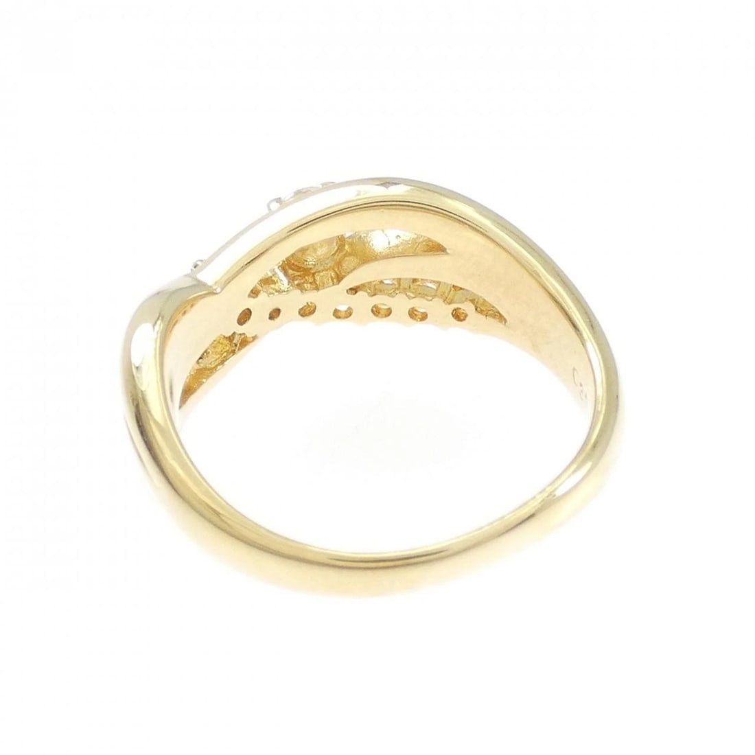 K18YG DIAMOND RING - 3