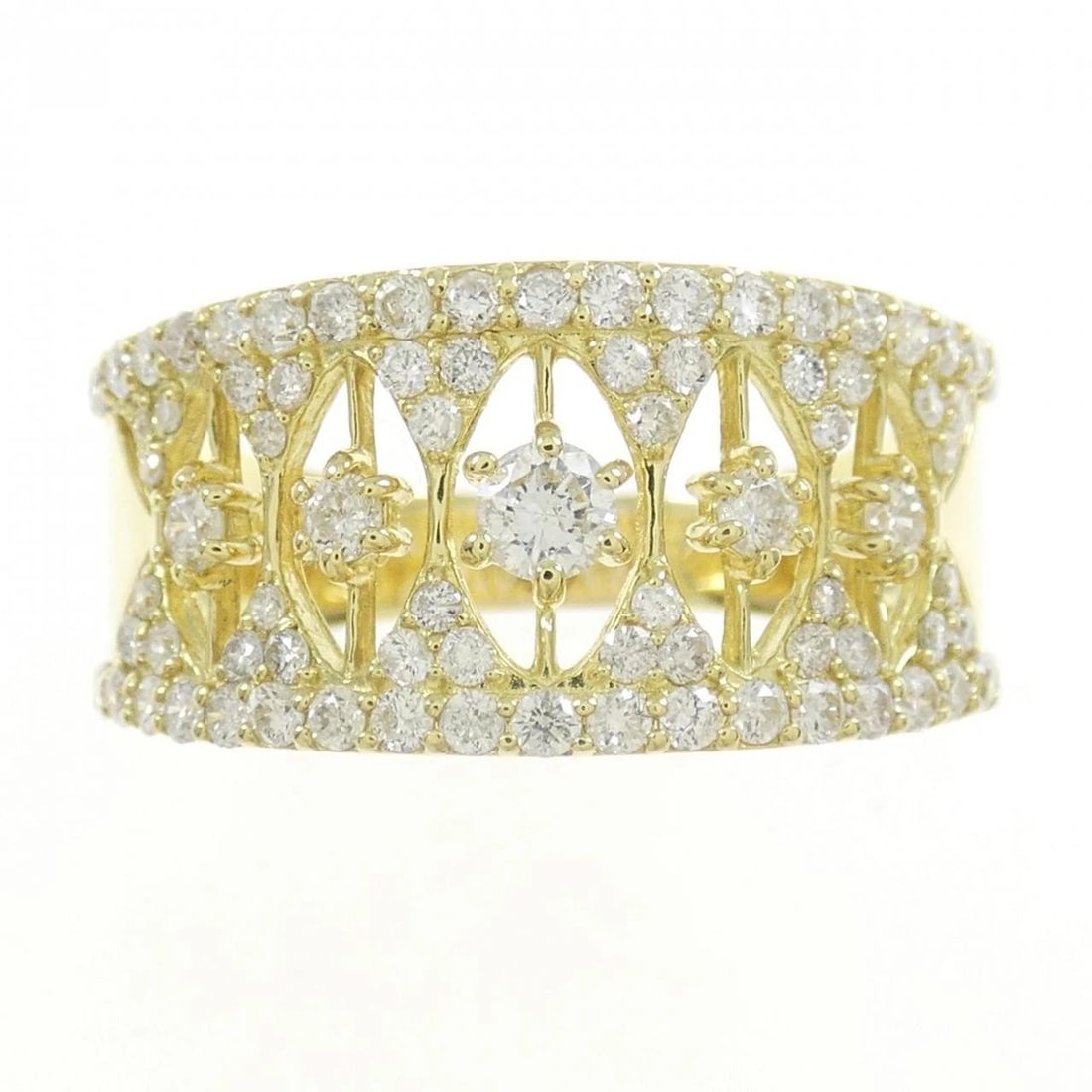 K18YG DIAMOND RING - 2