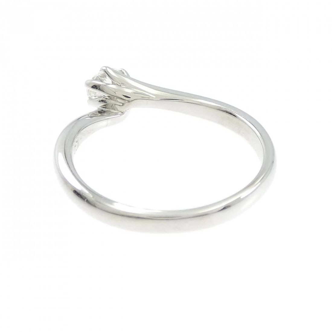 PT950 SOLITAIRE DIAMOND RING - 3