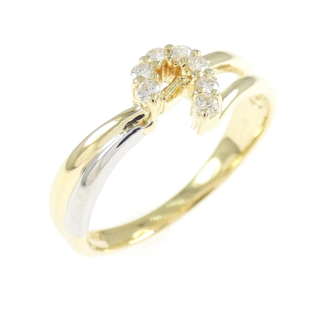 K18YG PT900 DIAMOND RING: K18YG PT900 Diamond Ring Brand: Unbranded Type: Ring Material: K18 Yellow Gold Platinum 900 Platinum, Main Stone/Creation Natural Color: Yellow Gold Size: 6 ( US size) Accessories: None