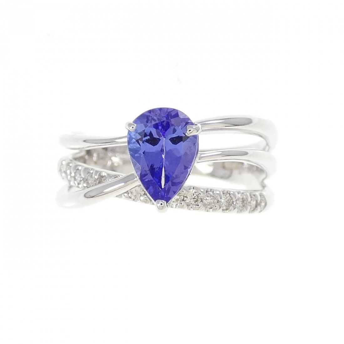 K18WG TANZANITE RING - 2