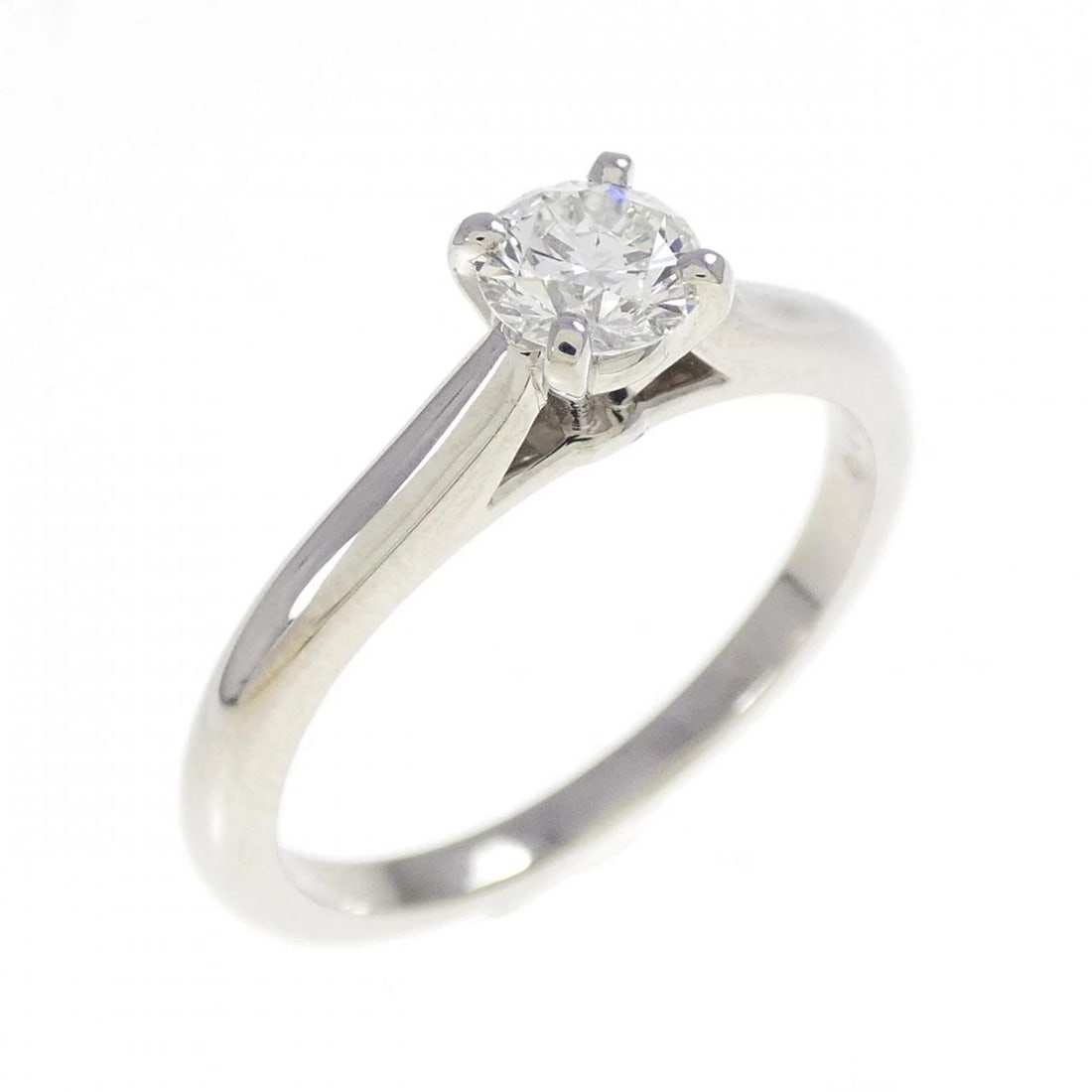 CARTIER SOLITAIRE RING: Cartier Solitaire Ring Brand: CARTIER Type: Ring Material: Platinum950, Main Stone/Creation Natural Color: White Size: US 8.5 Accessories: None Accessories Notice: When purchasing pre-owned