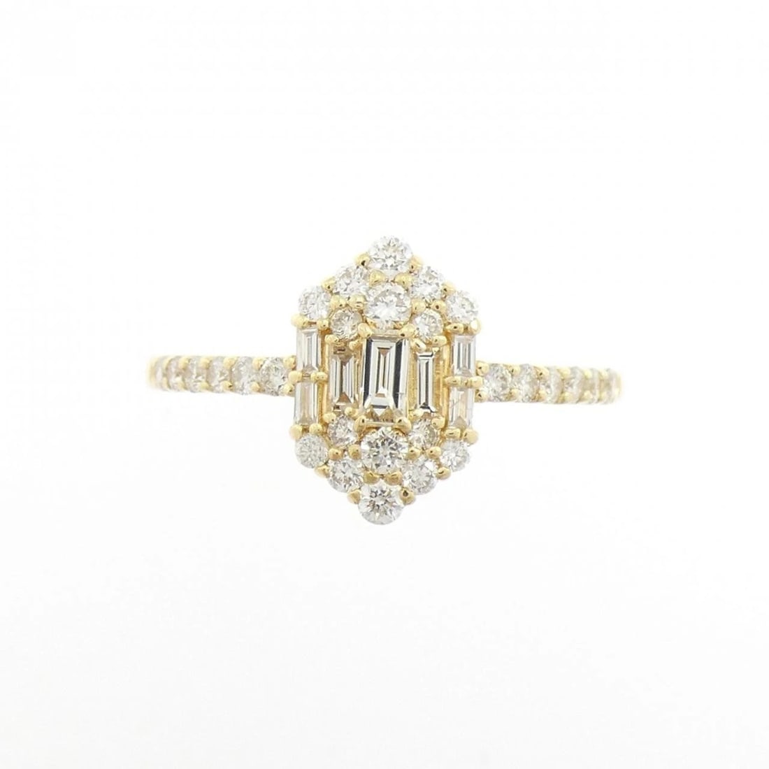 K18YG DIAMOND RING - 2