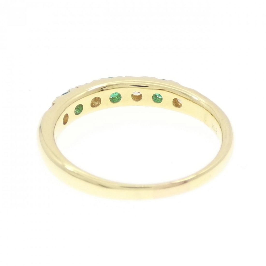 K18YG EMERALD RING - 2