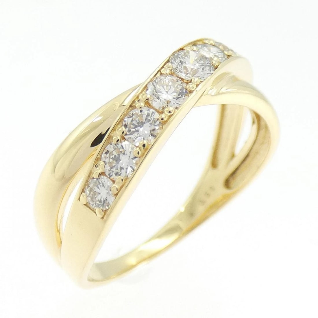 K18YG DIAMOND RING: K18YG Diamond Ring Brand: Unbranded Type: Ring Material: K18 Yellow Gold, Main Stone/Creation Natural Color: Yellow Gold Size: 6.5 ( US size) Accessories: None Accessories Notice: When