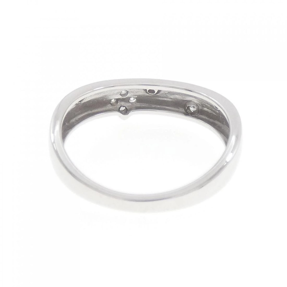 K18WG FLOWER DIAMOND RING - 3