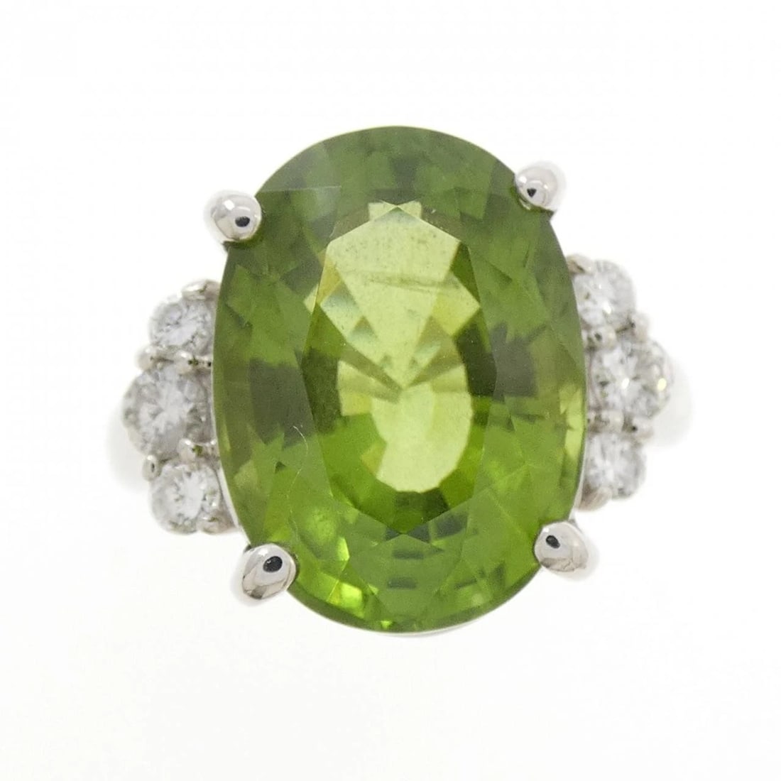 PT900 PERIDOT RING - 2