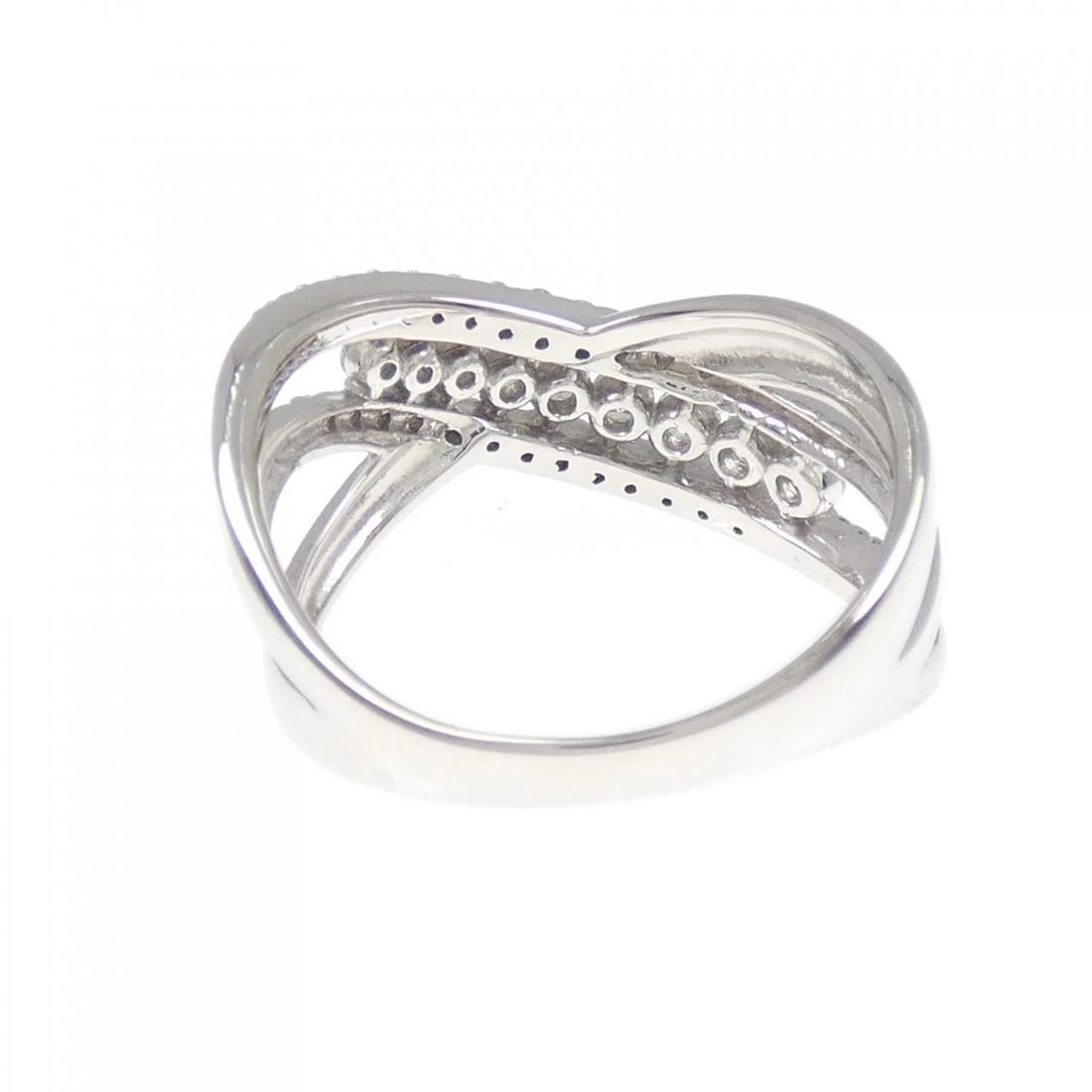 K18WG DIAMOND RING - 3