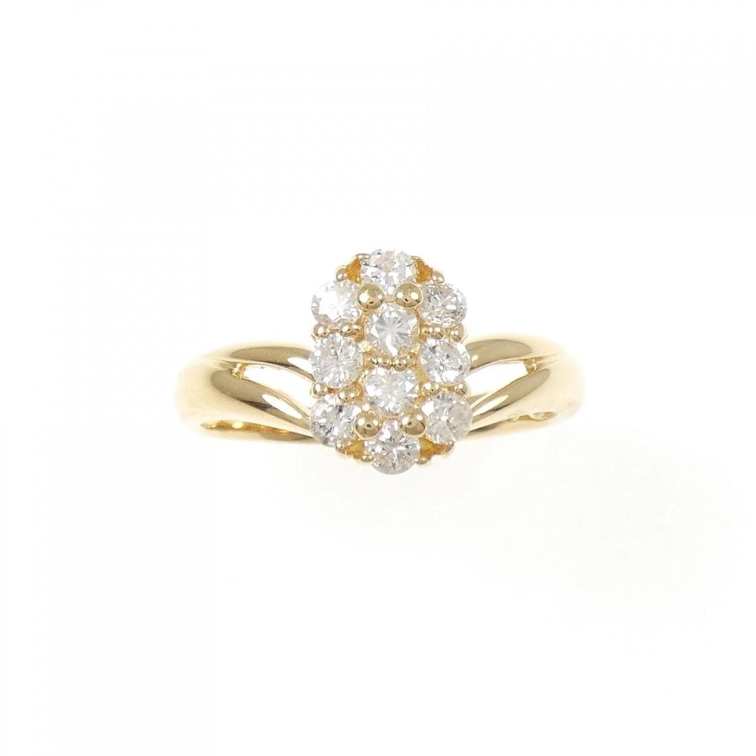 K18YG DIAMOND RING - 2