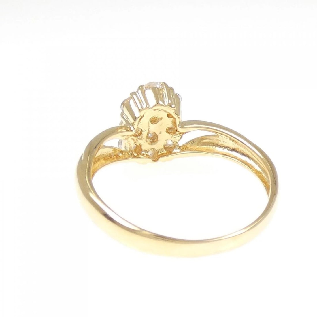 K18YG DIAMOND RING - 3