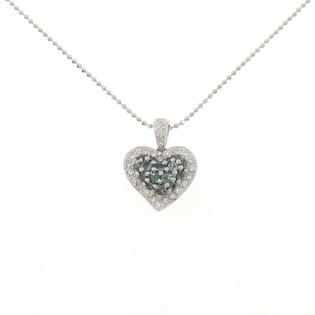 750WG K18WG HEART ALEXANDRITE NECKLACE: 750WG K18WG Heart Alexandrite Necklace Brand: Unbranded Type: Necklace Material: 750 White Gold K18 White Gold, Main Stone/Creation Main Stone AlexandriteSide Stone Diamond Color: White Gold 