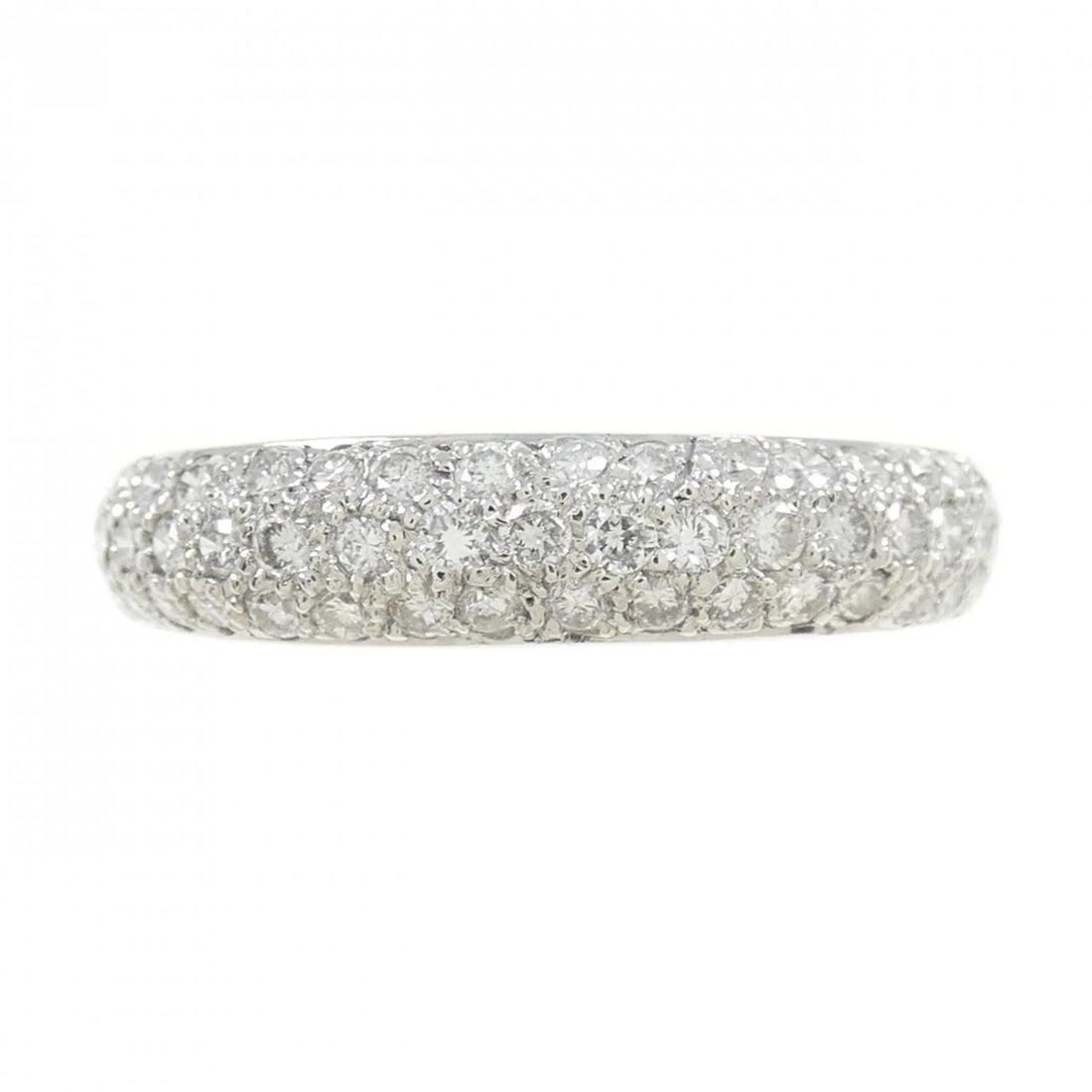 K18WG PAVE DIAMOND RING - 2