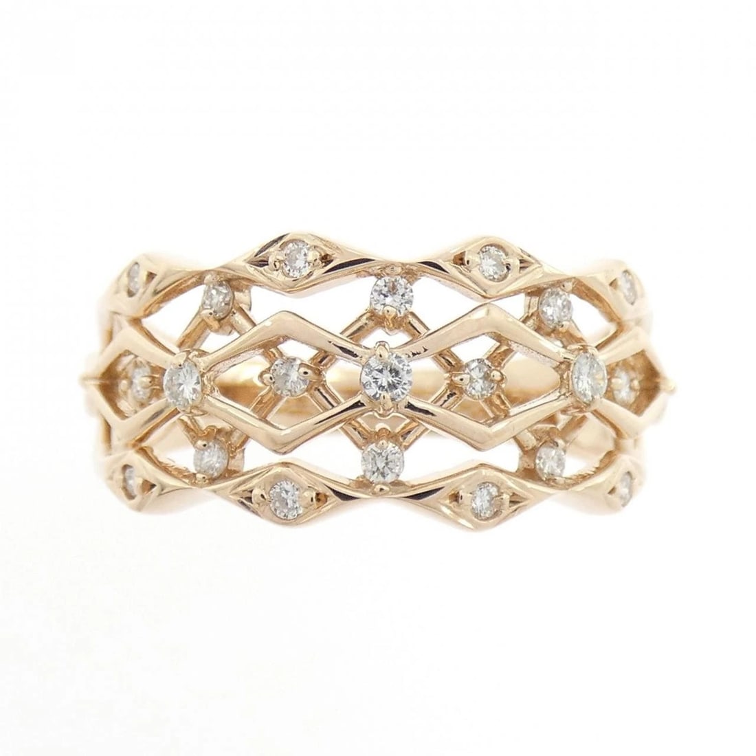 K18PG DIAMOND RING - 2