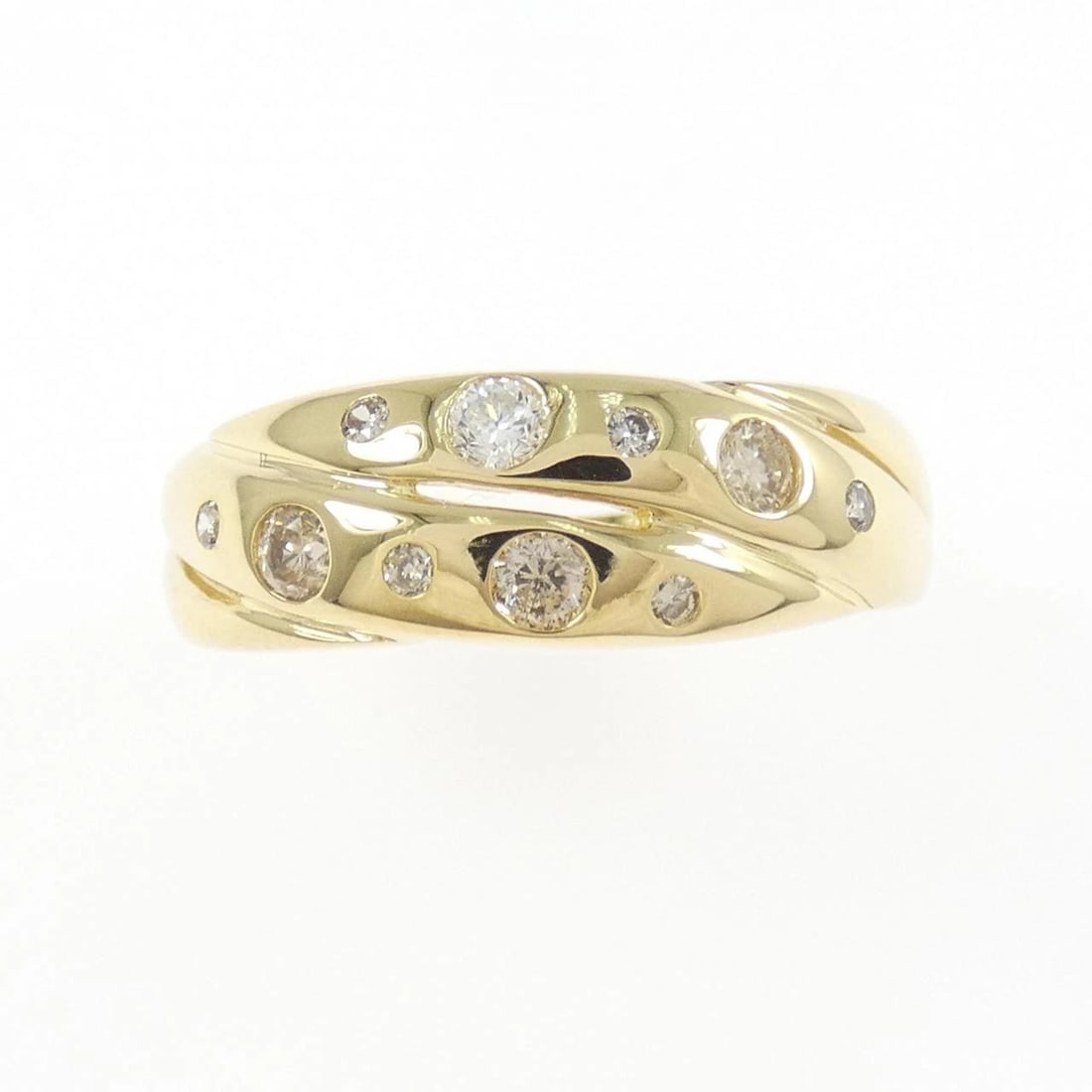 K18YG DIAMOND RING - 2
