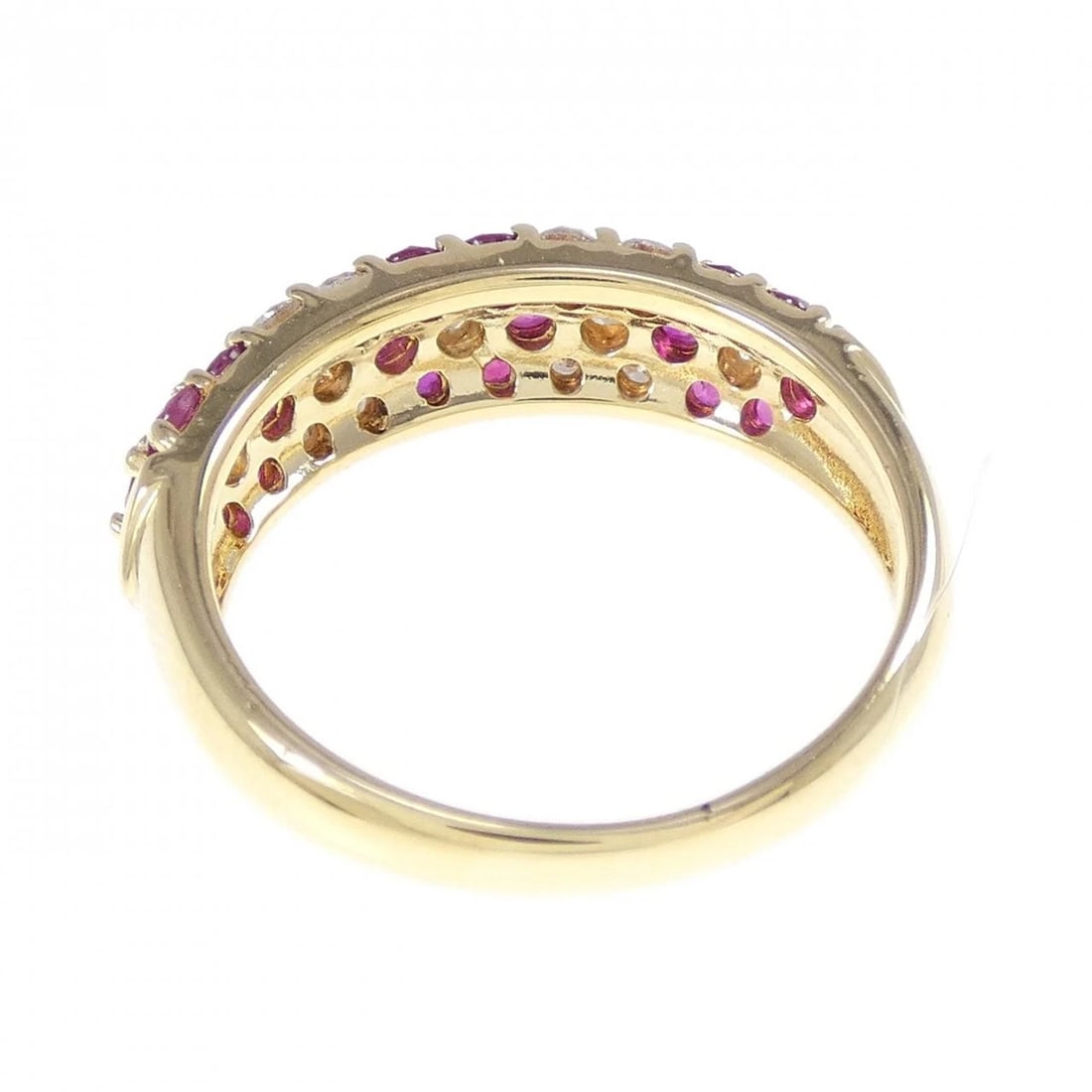 K18YG FLOWER RUBY RING - 3