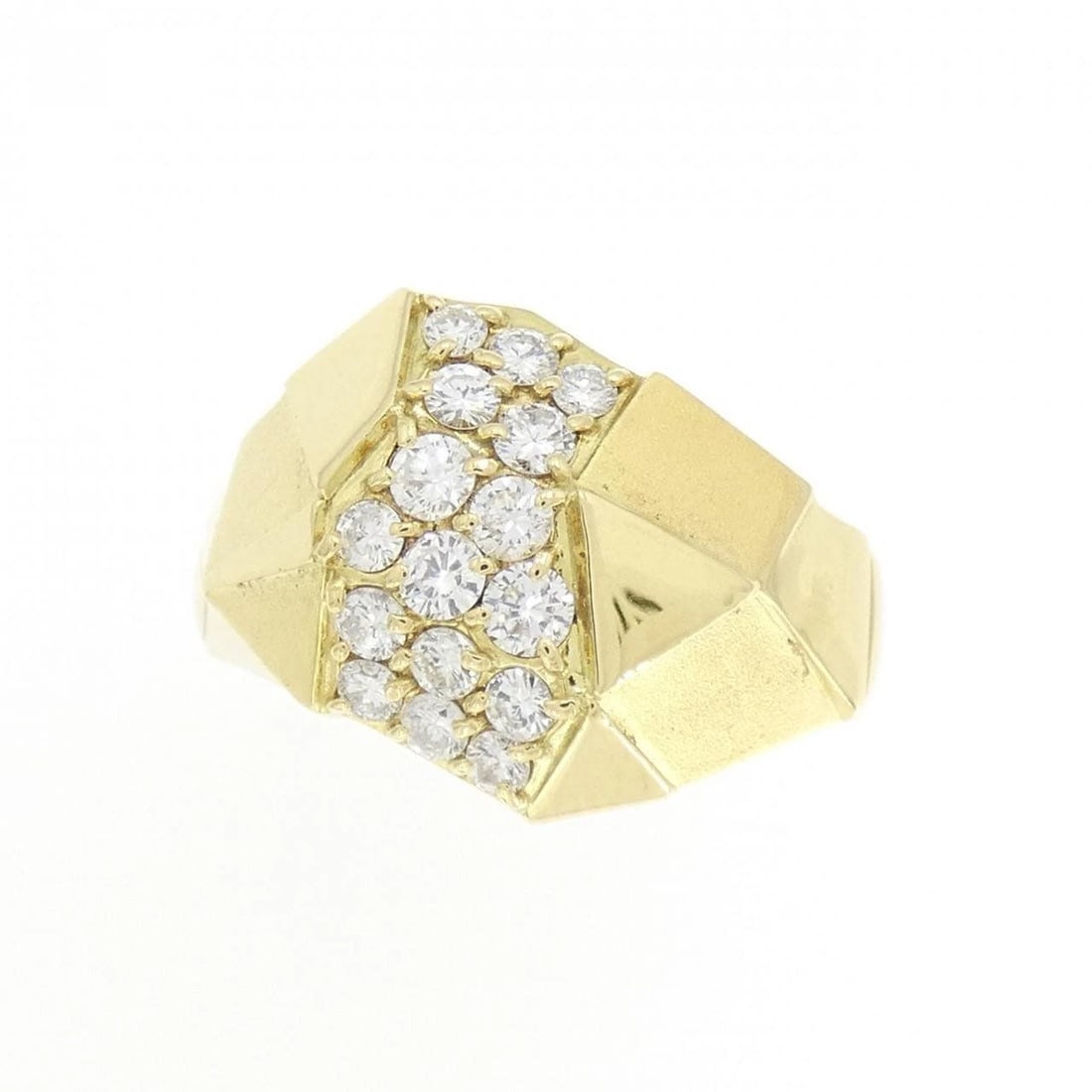 K18YG DIAMOND RING - 2