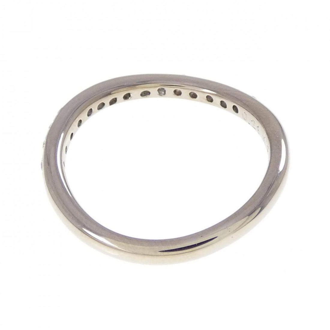 K18WG DIAMOND RING - 2