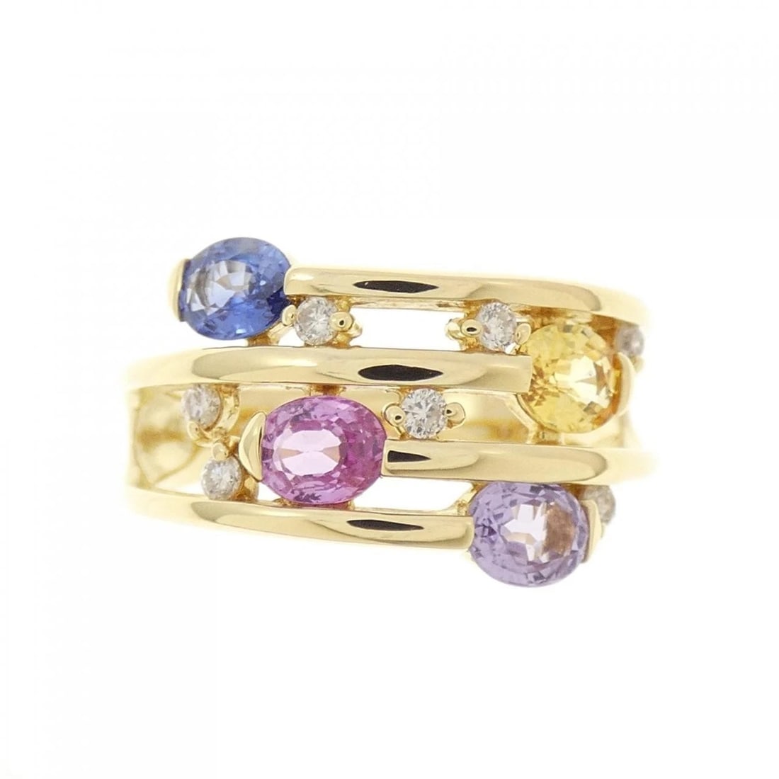 K18YG SAPPHIRE RING - 2