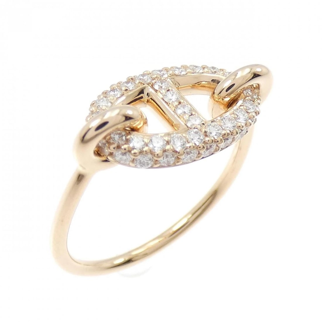 HERMES FARANDOLE RING: HERMES Farandole Ring Brand: HERMES Type: Ring Material: 750 Pink Gold, Main Stone/Creation Natural Color: Pink Gold Size: 6 US Accessories: None Accessories Notice: When purchasing pre-ow