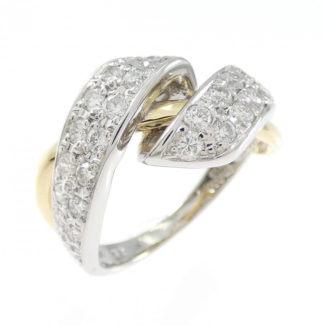 K18YG PT900 DIAMOND RING: K18YG PT900 Diamond Ring Brand: Unbranded Type: Ring Material: K18 Yellow Gold Platinum 900 Platinum, Main Stone/Creation Natural Color: Yellow Gold Size: 6 US Accessories: None Accessories