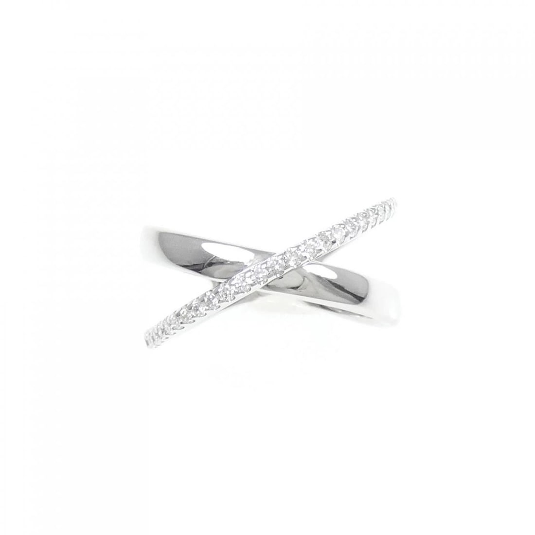 K18WG DIAMOND RING - 2