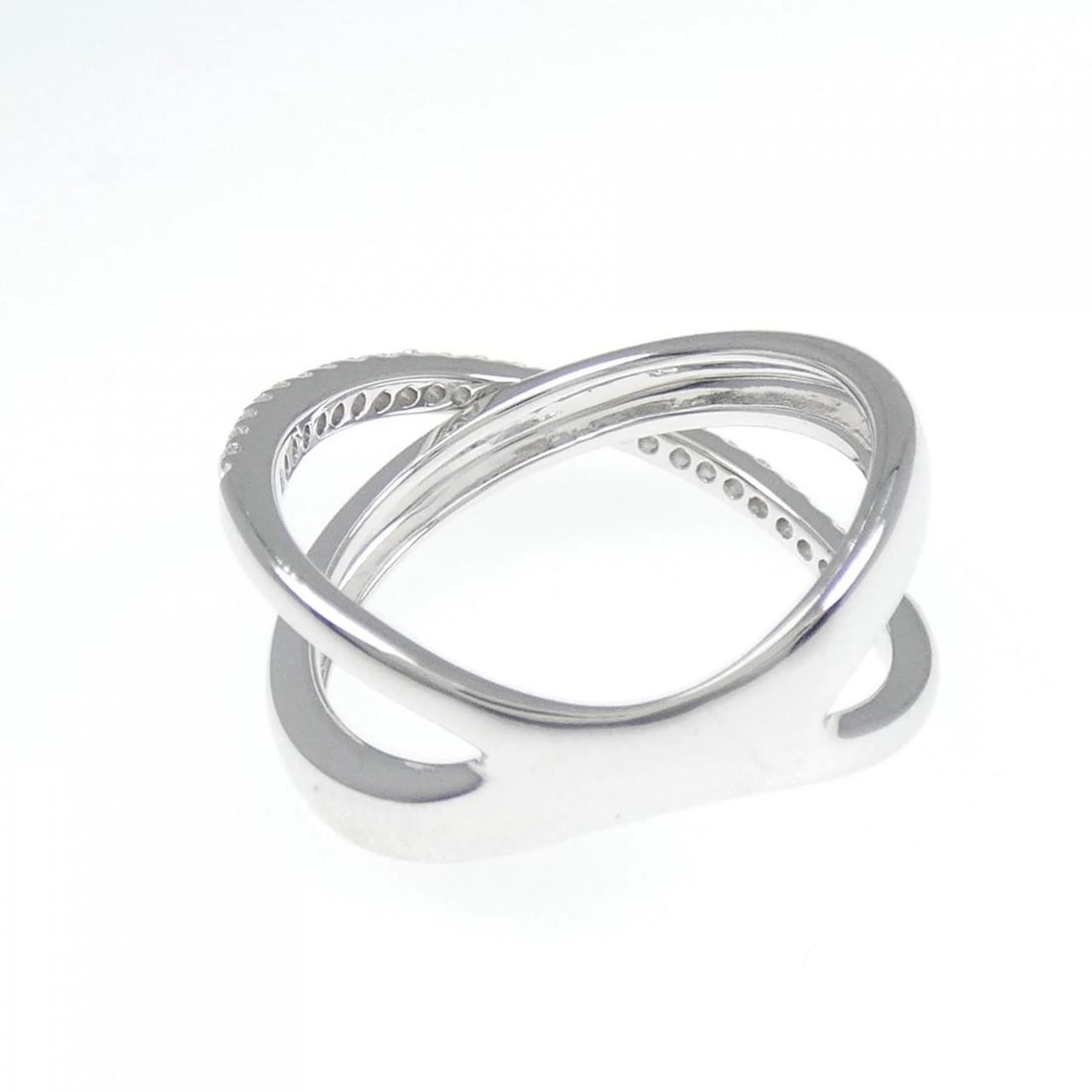 K18WG DIAMOND RING - 3