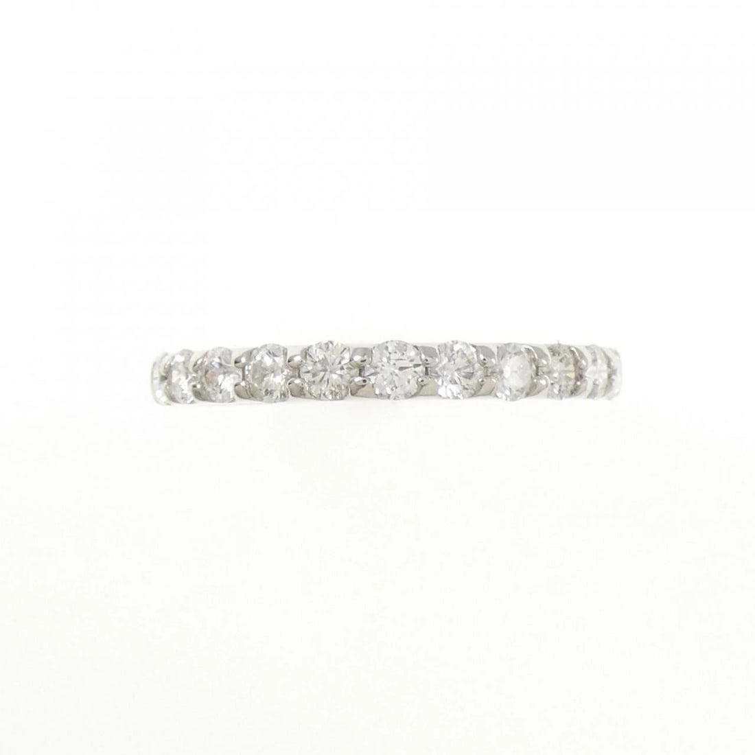 PT900 HALF ETERNITY DIAMOND RING - 2