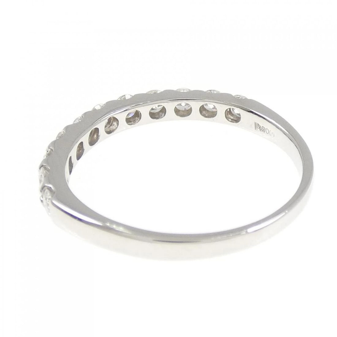 PT900 HALF ETERNITY DIAMOND RING - 3